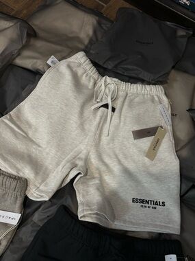 Essentials Light Gray Shorts